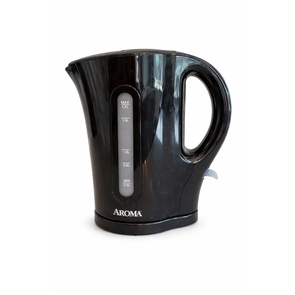Aroma 1.7L Electric Water Kettle Black Cordless Tea Pot AWK-115B
